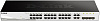 Коммутатор D-LINK Коммутатор/ DGS-1210-28/FL Managed L2 Switch 24x1000Base-T, 4xCombo 1000Base-T/SFP, Surge 6KV, CLI