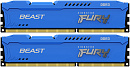 Память оперативная Kingston 16GB 1866MHz DDR3 CL10 DIMM(Kit of 2)FURYBeast Blue