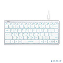 Клавиатура A4Tech Fstyler FX61 белый USB slim LED (FX61 WHITE)