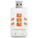 ORIENT AU-01PL (W) USB адаптер для микрофона и наушников комбинированная расцветка (Белый)