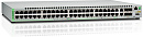 Коммутатор Allied Telesis Gigabit Ethernet Managed switch with 48 10/100/1000T ports, 2 SFP/Copper combo ports, 2 SFP/SFP+ uplink slots, single fixed AC power s