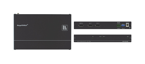 Усилитель-распределитель Kramer Electronics [VM-2H2] 1:2 HDMI UHD; поддержка 4K, HDMI 2.0