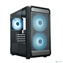 Корпус XASTRA A303M 3ARGB-C6 Black mATX/Mesh/ tempered glass / 2x140mm + 1x120mm ARGB PWM fans/Argb+PWM HUB 6port/ Door/ A303M-2FC14A-1FC12A-C6-D