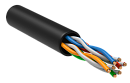 Кабель ITK Витая пара U/UTP кат.5E 4x2х24AWG LSZH черный (305м)