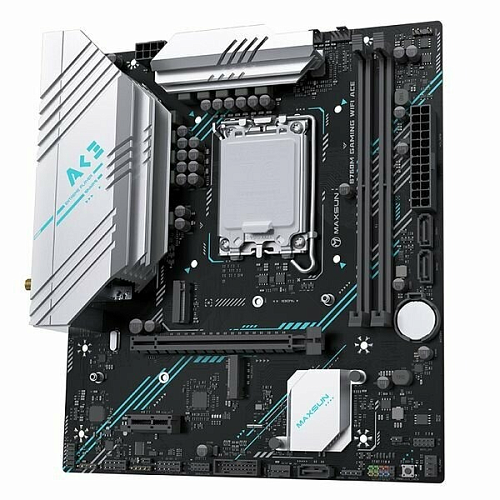 Материнская плата MAXSUN MS-B760M Gaming WIFI ACE, LGA1700, B760, 2*DDR5, 3*SATA3, 2*M.2, 4*USB 3.2, 2*USB 2.0, 1*PCIEx16, 1*PCIEx1, VGA+HDMI, mATX