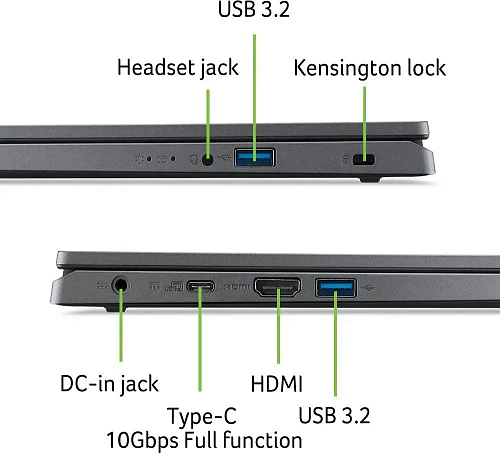 Ноутбук/ ACER Extensa 15 EX215-23-R0YA 15.6"(1920x1080 (матовый) IPS)/AMD Ryzen 5 7520U(2.8Ghz)/8192Mb/256PCISSDGb/noDVD/Int:UMA AMD Graphics/Cam/BT