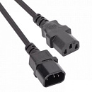 Кабель-удлинитель Premier 5-284 IEC C13 IEC C14 1.8м (5-284(1.0) 1.8) черный Bulk