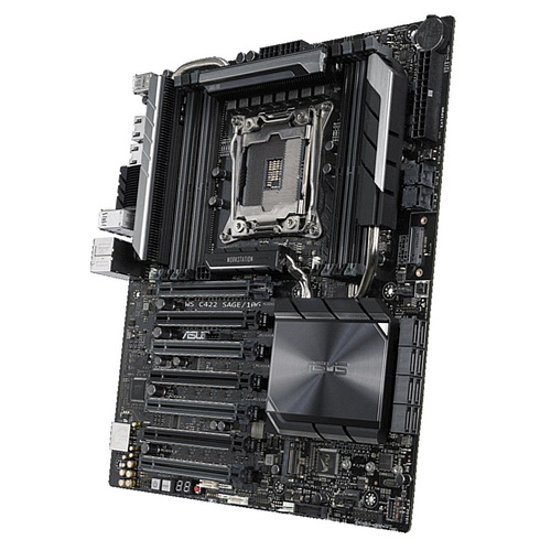 Материнская плата ASUS WS C422 SAGE/10G LGA2066 CEB 8xDDR4 7xPCIEx16 2xM.2 USB-C 2x10GLAN {3}