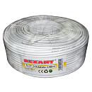 Rexant (01-2611) Кабель коаксиальный 3С-2V, 75Ом, CCS/Al/Al, 48%, 100м, INDOOR, белый