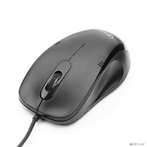 Gembird MOP-100 Black {Мышь, USB, черный, 3 кнопки, 1000 DPI, кабель 1.5м}
