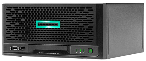 Сервер HPE ProLiant MicroServer G10+ G5420 NHP UMTower/Pentium2C 3.8GHz(4MB)/1x8Gb1Rx8 PC4-2666E/S100i(ZM/RAID 0/1/10/5)/noHDD(4)LFF/1xPCI3.0/noDVD/iLO(no port)/