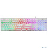 Клавиатура Oklick 550ML белый USB slim Multimedia LED [1061618]