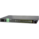Коммутатор Planet коммутатор/ 16-Port 100/1000Base-X SFP + 8-Port 10/100/1000Base-T L2/L4 Managed Metro Ethernet Switch (AC+2 DC, DIDO)