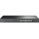 Коммутатор TP-Link Коммутатор/ JetStream™ 18-Port Gigabit Smart Switch with 16-Port PoE+ UKplug