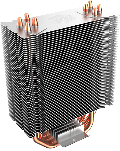 Кулер для процессора/ Cooler Master Hyper 212 LED White Edition (150W, 4-pin, 158mm, tower, Al/Cu, white LED, fans: 1x120mm/66.3CFM/31dBA/1600rpm,