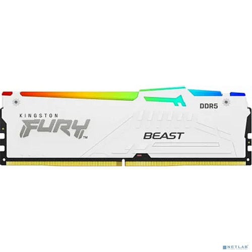 Оперативная память Kingston Fury Beast KF560C30BWA-16 DDR5 - 1x 16ГБ 6000МГц, DIMM, White, Ret