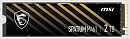 Твердотельный накопитель MSI SSD SPATIUM M461 2TB M.2 2280 PCle 4.0 NVMe R5000/W3200MB/s 3D NAND TLC MTBF 1.5M 680000/880000 IOPS 450TBW