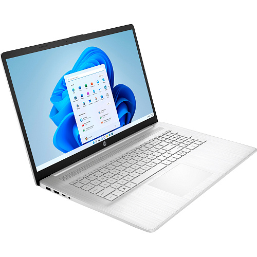 Ноутбук/ HP17-cn0101ur 17.3"(1920x1080 IPS)/Intel Core i5 1135G7(2.4Ghz)/8192Mb/512PCISSDGb/noDVD/Int:Intel Iris Xe /Cam/WiFi/war 1y/Natural silver