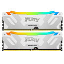 Память оперативная/ Kingston 32GB 6000MT/s DDR5 CL32 DIMM (Kit of 2) FURY Renegade RGB White XMP