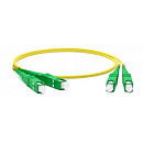 Hyperline FC-D2-9-SC/AR-SC/AR-H-5M-LSZH-BK Патч-корд волоконно-оптический (шнур) SM 9/125 (OS2), SC/APC-SC/APC, 2.0 мм, duplex, LSZH, 5 м, черный