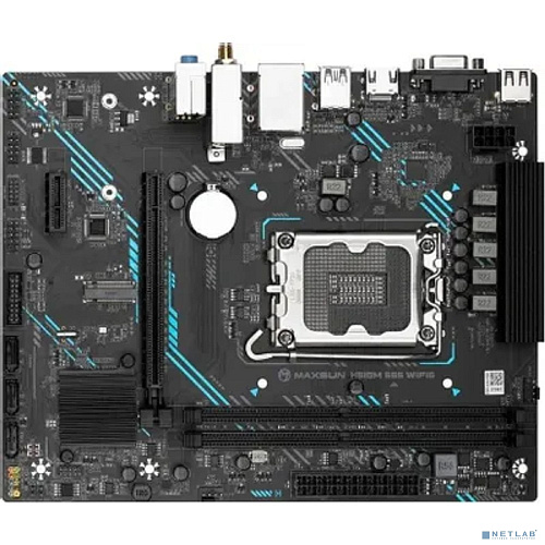 MAXSUN MS-H610M 666 WIFI6 ARGB (Socket 1700, mATX, 2*DDR4, VGA/HDMI, 4*SATA3, 1*M.2, 1*PCIEx16/1*PCIEx1, 2*USB2.0, 2*USB 3.2 Gen1, LAN 1*1G, Bluetooth