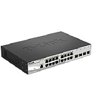 Коммутатор D-Link SMB D-Link DGS-1210-20/F1A Настраиваемый L2 с 16 портами 10/100/1000Base-T и 4 комбо-портами 100/1000Base-T/SFP