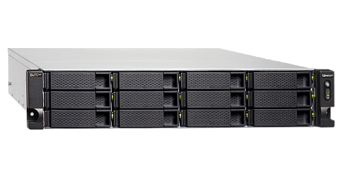 Система хранения данных QNAP ENTERPRISE 2U/18bay QC 2,6GhzCPU/32Gb(up128)/upto 274HDD with TL-R1620Sep/SATA(3,5" 2,5")/2xUSB/3xExp.slot/4x2,5Gb 2x10Gb