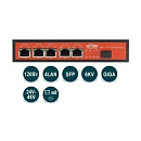 WI-PS306GF-UPS, Коммутатор неуправляемый с функцией UPS, 5хGE PoE + 1хSFP, DIP переключатель