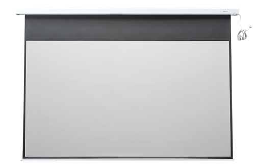 [LMC-100109] Экран с электроприводом Lumien [Master Control] 219x244 см (раб.область 175х236 см) (120") Matte White FiberGlass черн. кайма сверху 40 с