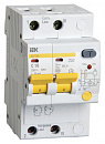Выключатель автом. дифф. тока IEK MAD12-2-016-C-030 АД12М 16A тип C 4.5kA 30мА A 2П 230В 3мод белый (упак.:1шт)