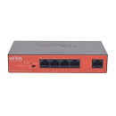 WI-PS305GH, Коммутатор неуправляемый PoE 45Вт, порты 4 PoE GE + 1GE, режим VLAN, Watchdog