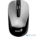 Мышь беспроводная Genius ECO-8015 silver (1200dpi, USB, 2.4 GHz, аккумулятор NiMH, кабель микро-USB) (31030011411)