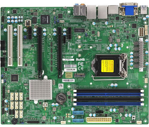 Системная плата MB Supermicro X11SAE-F-O, 1x LGA 1151, Intel® C236, Intel® 6th Gen E3-1200 v5/Core i7/i5/i3, Pentium, Celeron processors, 4xDIMM DDR4