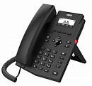 телефон Fanvil X301P, 2 SIP-акк., 2,3", 132x64 Ч/Б экран, POE, БП в комп., 2x100 Mbps