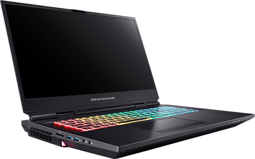 Ноутбук Dream Machines RX2080S-17RU31 17.3"(1920x1080 WVA 144Hz)/Intel Core i7 10700K(3.8Ghz)/16384Mb/1024SSDGb/noDVD/Ext:nVidia GeForce RTX2080