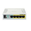 Коммутатор MIKROTIK RB260GSP (CSS106-1G-4P-1S) RouterBOARD 260GSP 1xSFP, 5x10/100/1000 Gigabit Ethernet, PoE with indoor case and power supply