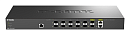 коммутатор D-Link PROJ Настраиваемый L2+ коммутатор, 10x10GBase-X SFP+, 2xCombo 10GBase-T/SFP+, CLI, консольный порт RJ-45