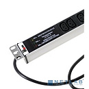 REM Вертикальный блок розеток Rem-16 с фил. и инд., 25 IEC 60320 C13, алюм., 42-48U, шнур 3 м. (R-16-25C13-FI-1820-3)