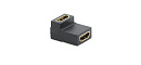 Адаптер [99-9797111] Kramer Electronics [AD-HF/HF/RA] для цифровых интерфейсов HDMI розетка на HDMI розетку (угловой)