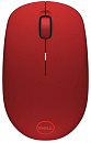 Мышь Dell WM126 красный оптическая (1000dpi) беспроводная USB (3but)