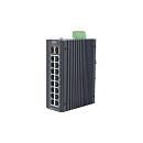 SP3018F, промышленный неуправляемый, PoE, 16GE+2SFP
