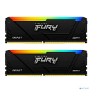 Память DDR4 2x8GB 3600MHz Kingston KF436C17BB2AK2/16 Fury Beast RGB RTL Gaming PC4-28800 CL17 DIMM 288-pin 1.35В kit single rank с радиатором Ret