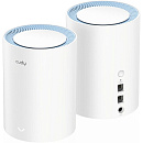 Маршрутизатор CUDY AC1200 Wi-Fi Mesh Solution 2-Pack, Chipset MediaTek, Dual-Band, 867Mbps at 5GHz + 300Mbps at 2.4GHz, 802.11ac/a/b/g/n, 2 Fast Ether