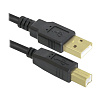 Defender USB04-06 PRO Кабель USB 2.0 для соед. 1.8м AM/BM , зол.конт, 2фер.фил. [87430]