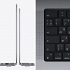 Ноутбук Apple MacBook Pro A2442 M1 Pro 10 core 16Gb SSD1Tb/16 core GPU 14.2" (3024x1964) Mac OS grey space WiFi BT Cam (MKGQ3B/A)