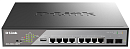 Коммутатор D-Link Настраиваемый L2 PoE-коммутатор, 8x1000Base-T PoE 802.3bt 90 Вт, 2x1000Base-X SFP, PoE-бюджет 242 Вт, дальность PoE до 250 м