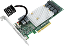 Microsemi Adaptec SmartRAID 3154-24I (PCI Express 3.0 x8, LP, MD2), SAS-3 12G, RAID 0,1,10,5,50,6,60, 24port(int6*SFF-8643), 4G