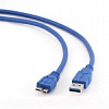 Gembird PRO USB 3.0 кабель для соед. 1.8м А-microB (5 pin) позол.конт., пакет [CCP-mUSB3-AMBM-6]