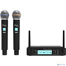 RITMIX RWM-222 Black {2 микрофона: 66 МГц - 74 Мгц, 87.5 МГц - 92 МГц; раб. част.: 40 Гц - 18 000 Гц;чувств.: -105 дБ +/-3 дБ}