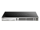 Коммутатор D-LINK DGS-3130-30S/A1A, PROJ L3 Managed Switch with 24 100/1000Base-X SFP ports and 2 10GBase-T ports and 4 10GBase-X SFP+ ports.16K Mac address, SIM